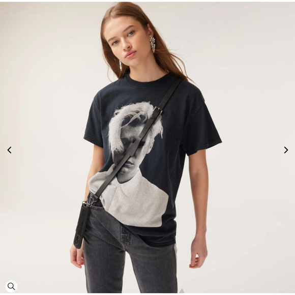 BANDOLIER Gold Crossbody Adjustable Buckle Strap NEW! Black Pebbled Leather - Picture 7 of 9